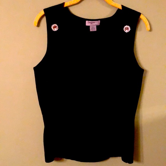 Vintage Designer originals Black soft knit tank - Picture 3 of 6
